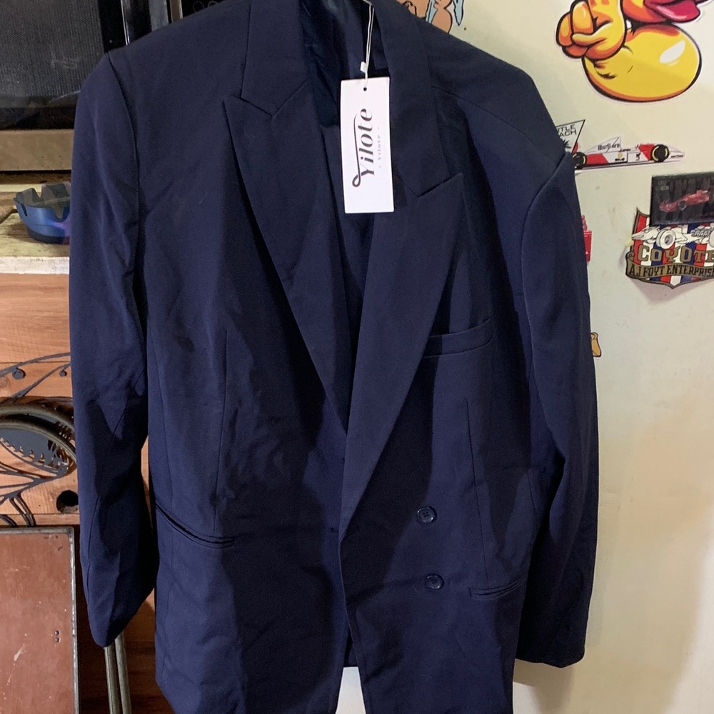 Vince Women's Classic Navy Blazer